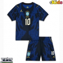 Brazil Vinicius Junior #10 Replica Away Minikit World Cup 2026 Short Sleeve (+ pants)